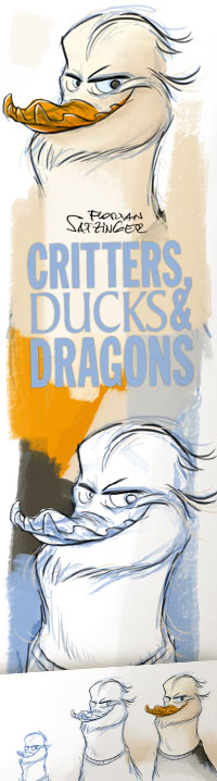 SPECIAL EXHIBIT, FLORIAN SATZINGER, OF CRITTERS, DUCKS AND DRAGONS, FEBRUARY 26 - MARCH 20 2010, ARS ELECTRONICA CENTER, LINZ, AUSTRIA